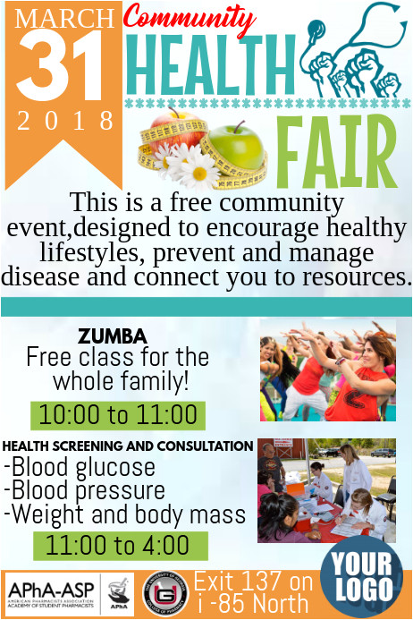 health fair poster template