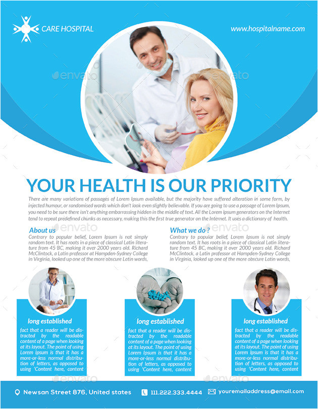 Health Care Flyer Template Free Health Care Flyer Templates by Graphicshint Graphicriver