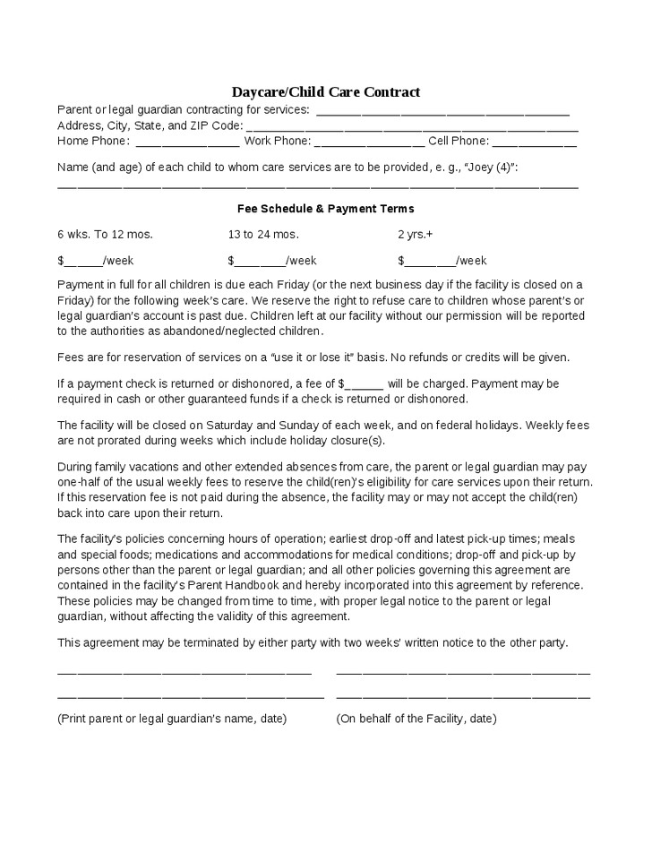 home health care contract template