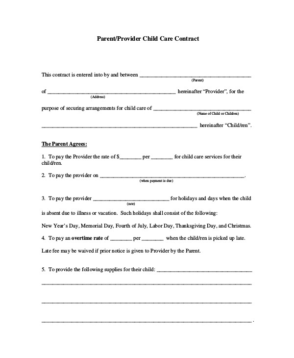 home health care contract template