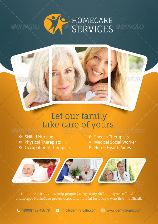 Home Health Care Flyer Templates Home Care Flyer Templates by Grafilker Graphicriver