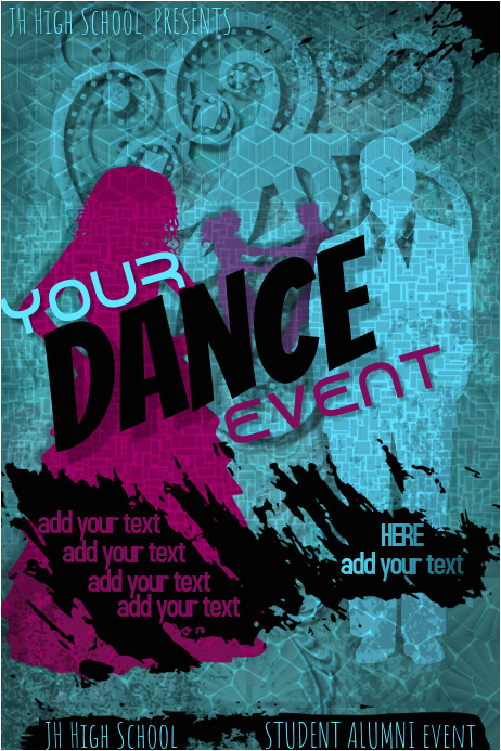 Homecoming Dance Flyer Template Copy Of Disco Dance High School Prom Homecoming formal