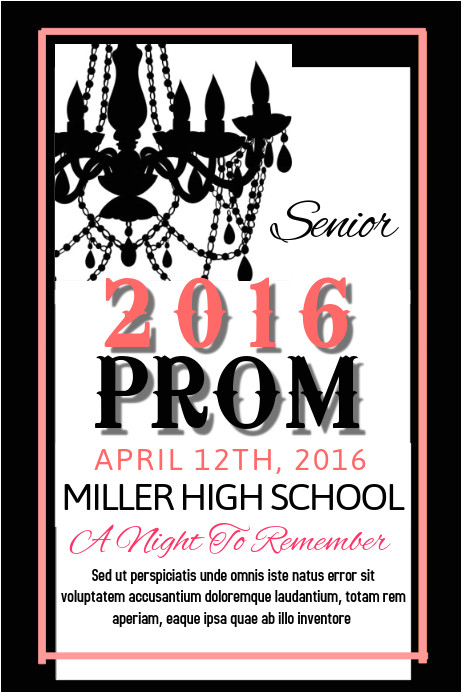 prom flyer template