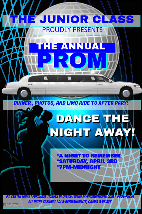 prom flyer template