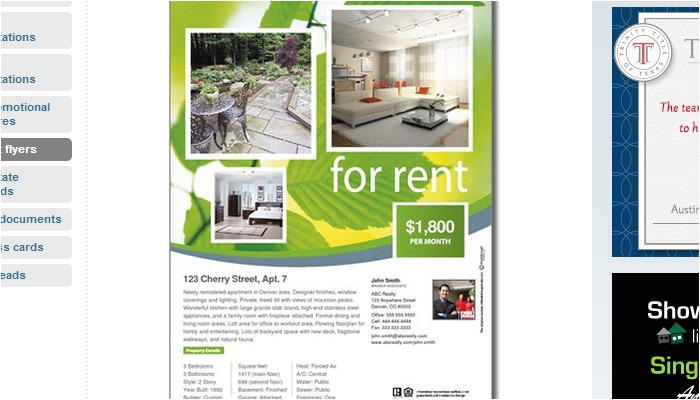 5 house for rent flyer templates