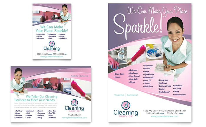 house cleaning maid services flyer ad template design gb0520701
