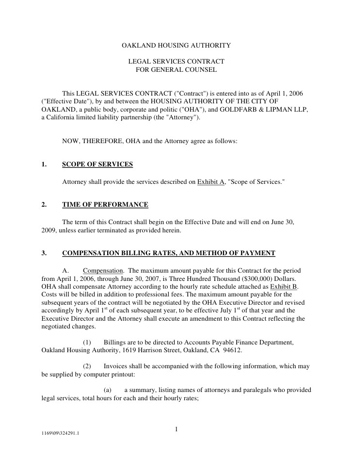 oakland housing authority legal services contract for general counsel this presentation
