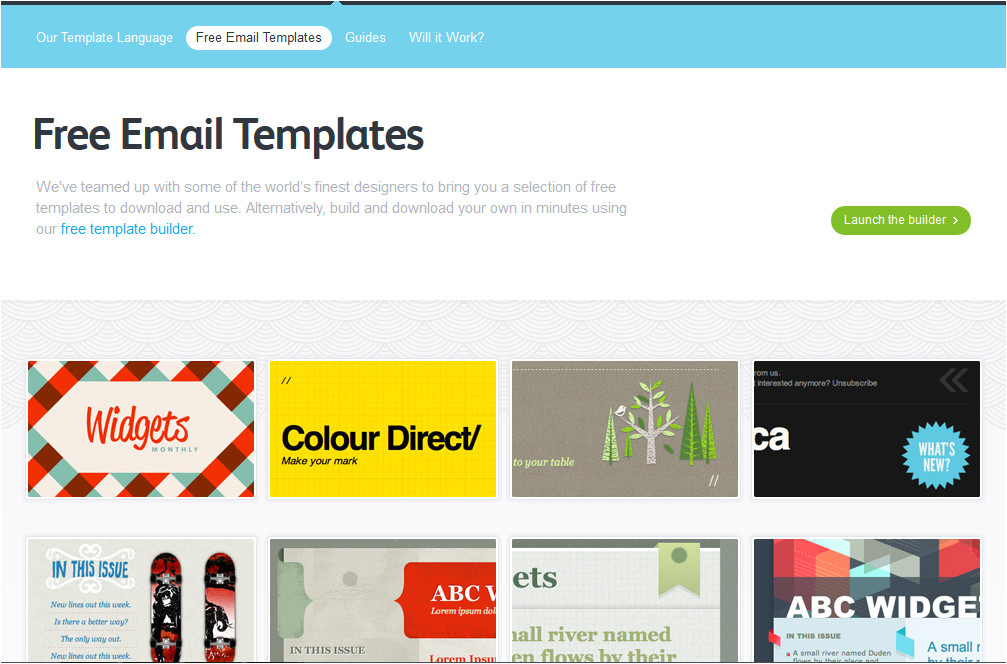 5 best free email marketing templates