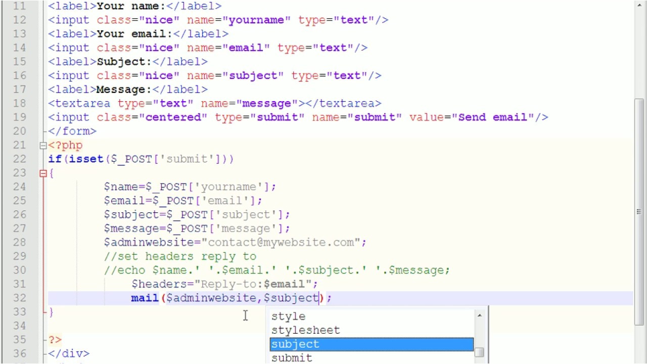 How to Send HTML Template as An Email In PHP HTML Contact form Email and How to Send Mail PHP