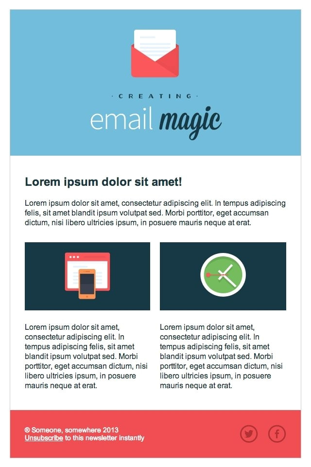 html email template code
