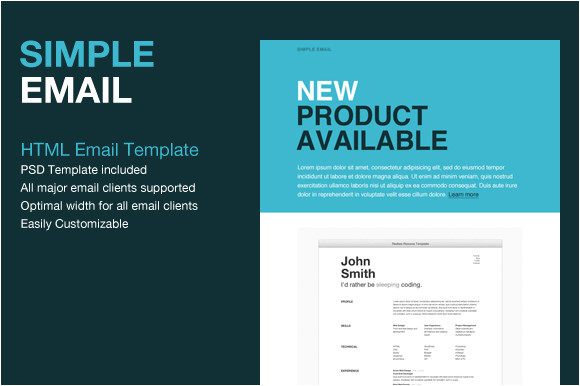 Html formatted Email Templates 9 Sample HTML Emails Psd