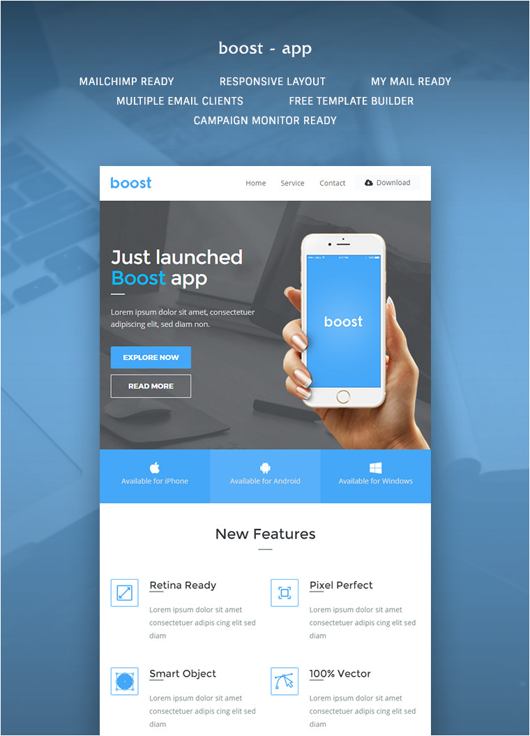 boost app promotional email template