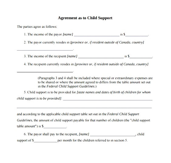 simple separation agreement template