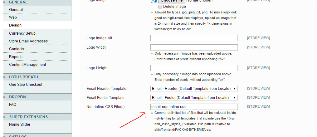 magento newsletter transaction email template inline style css not working