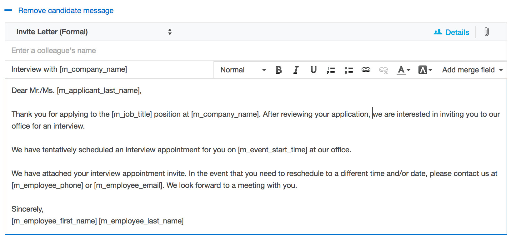 Interview Schedule Email Template Schedule An Interview Smartrecruiters