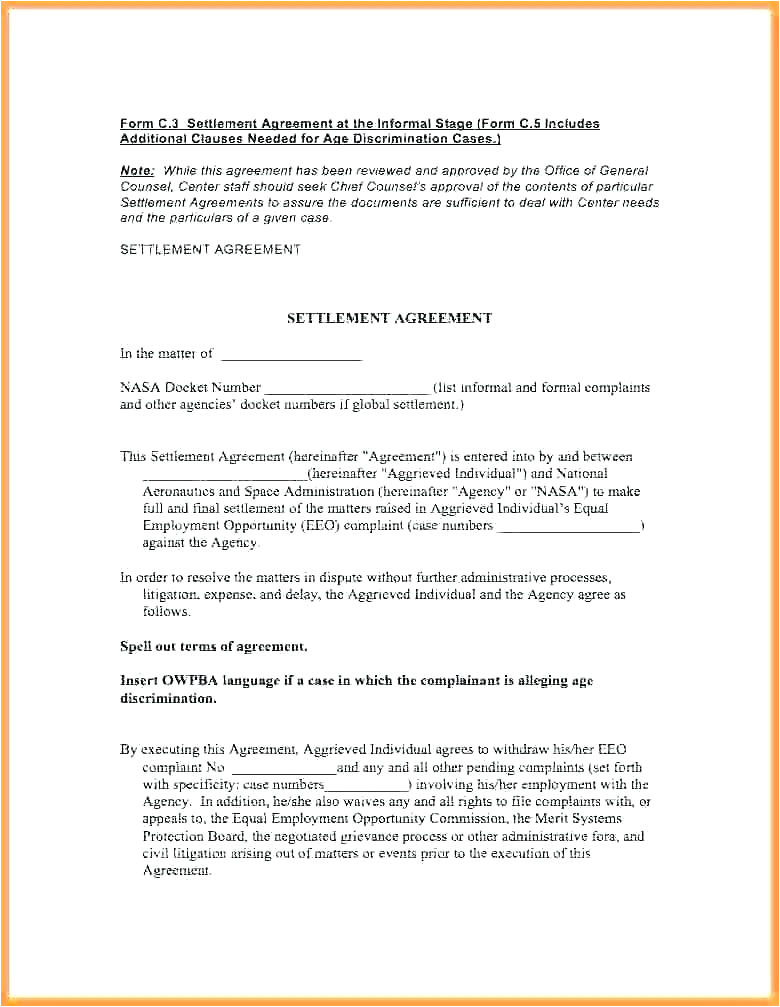 Ip Contract Template Property Settlement Agreement Template