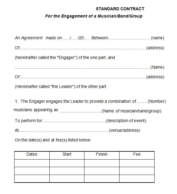 group project contract template