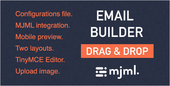 angular mjml drag drop email template builder