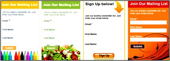 join our mailing list template
