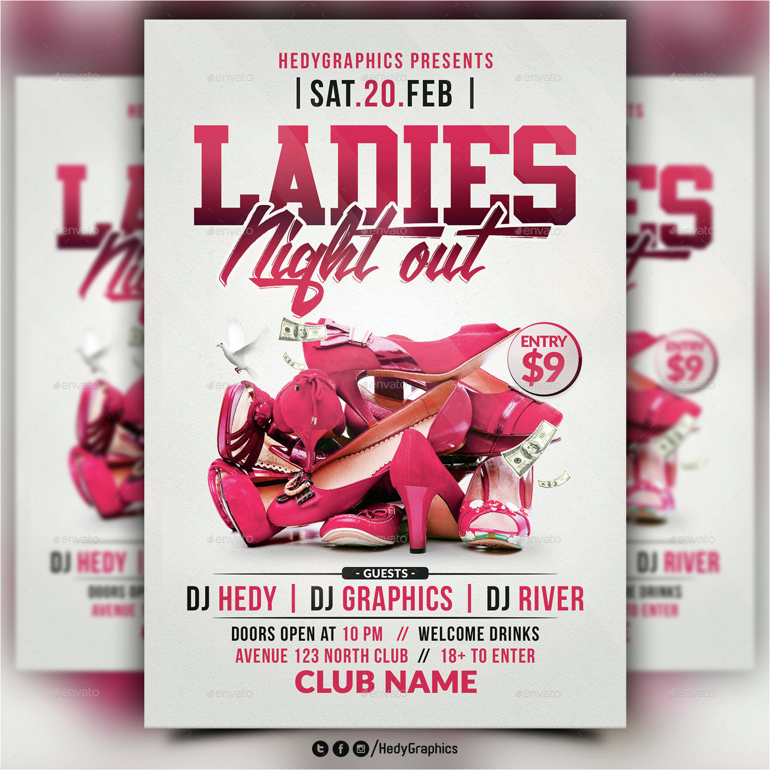 Ladies Night Out Flyer Template Free Ladies Night Out Flyer Template by Hedygraphics