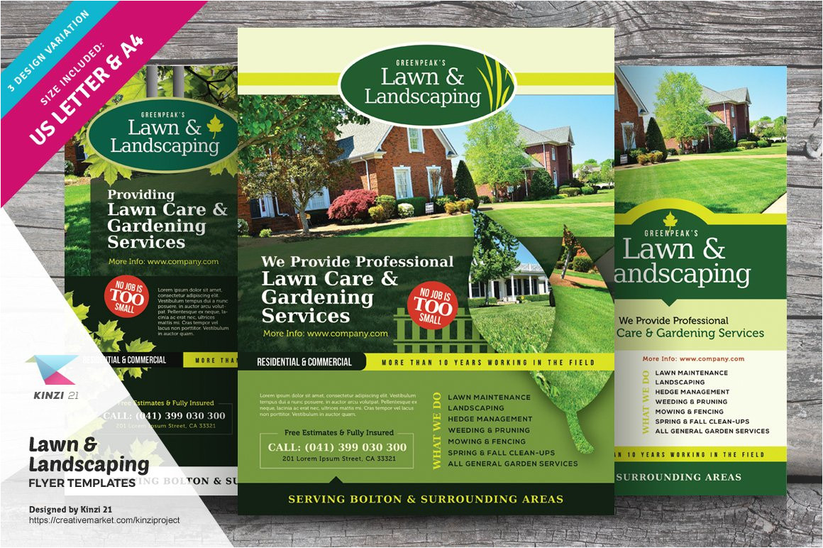 Landscaping Flyers Templates Free Lawn Landscaping Flyer Templates Flyer Templates