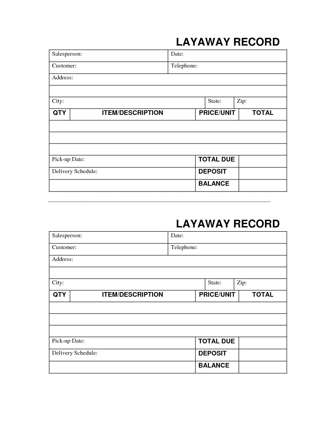 free printable layaway forms qo related searches qsrc 1