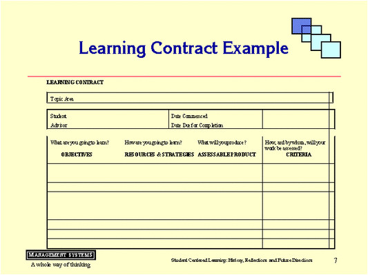 learning contracts