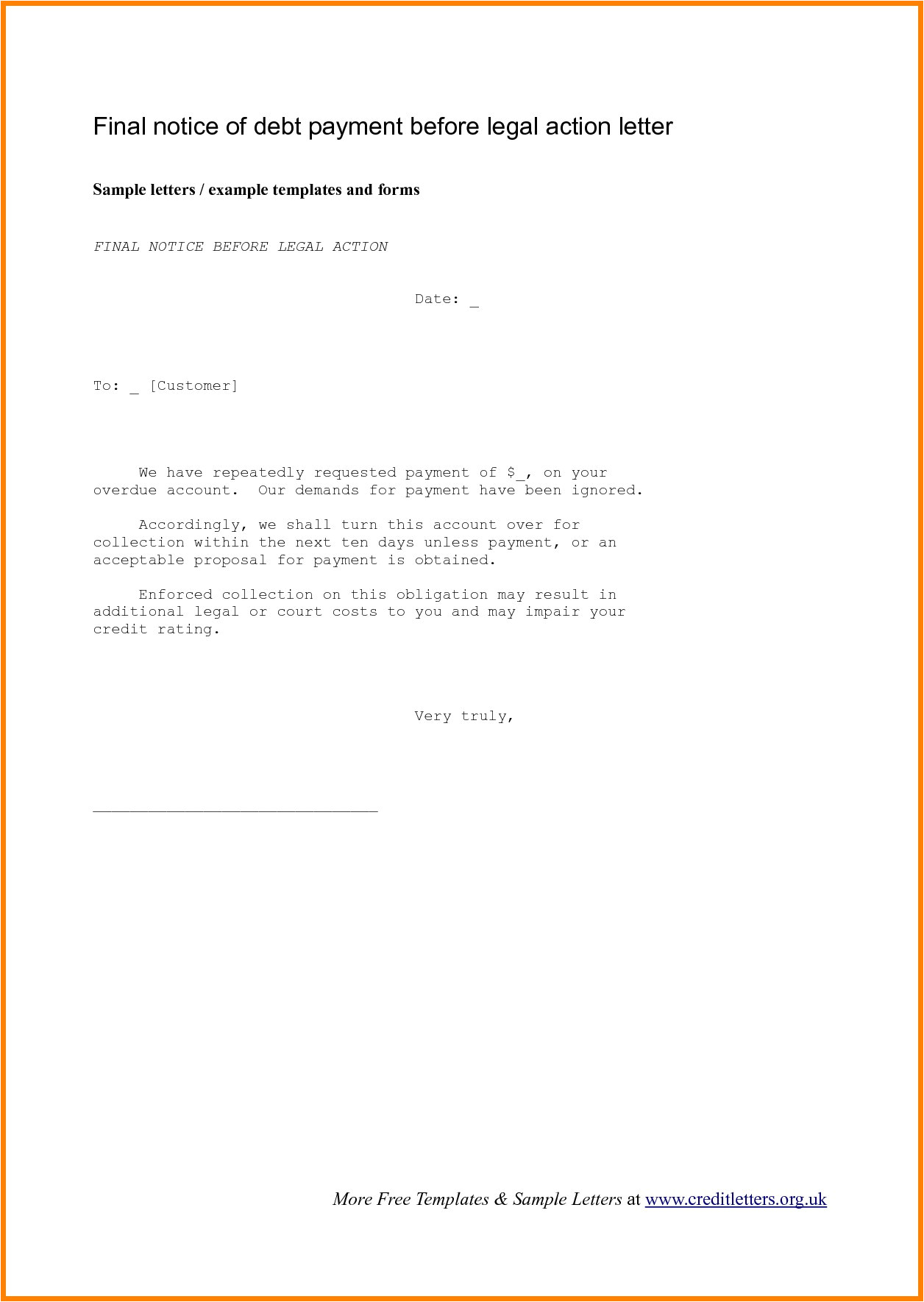 demand letter template breach of contract