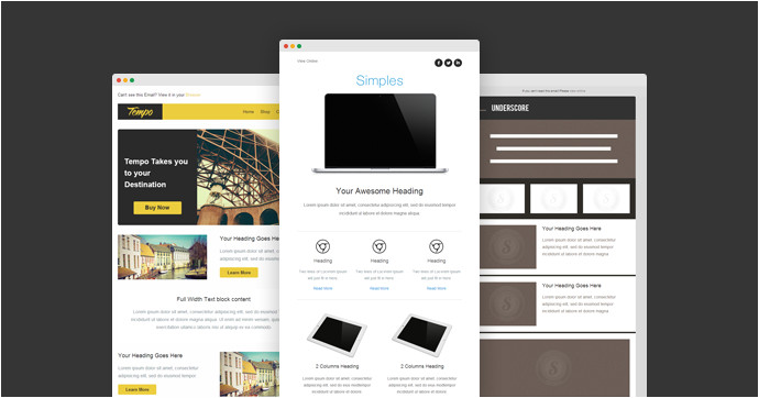 go responsive with these 7 free email templates from stamplia