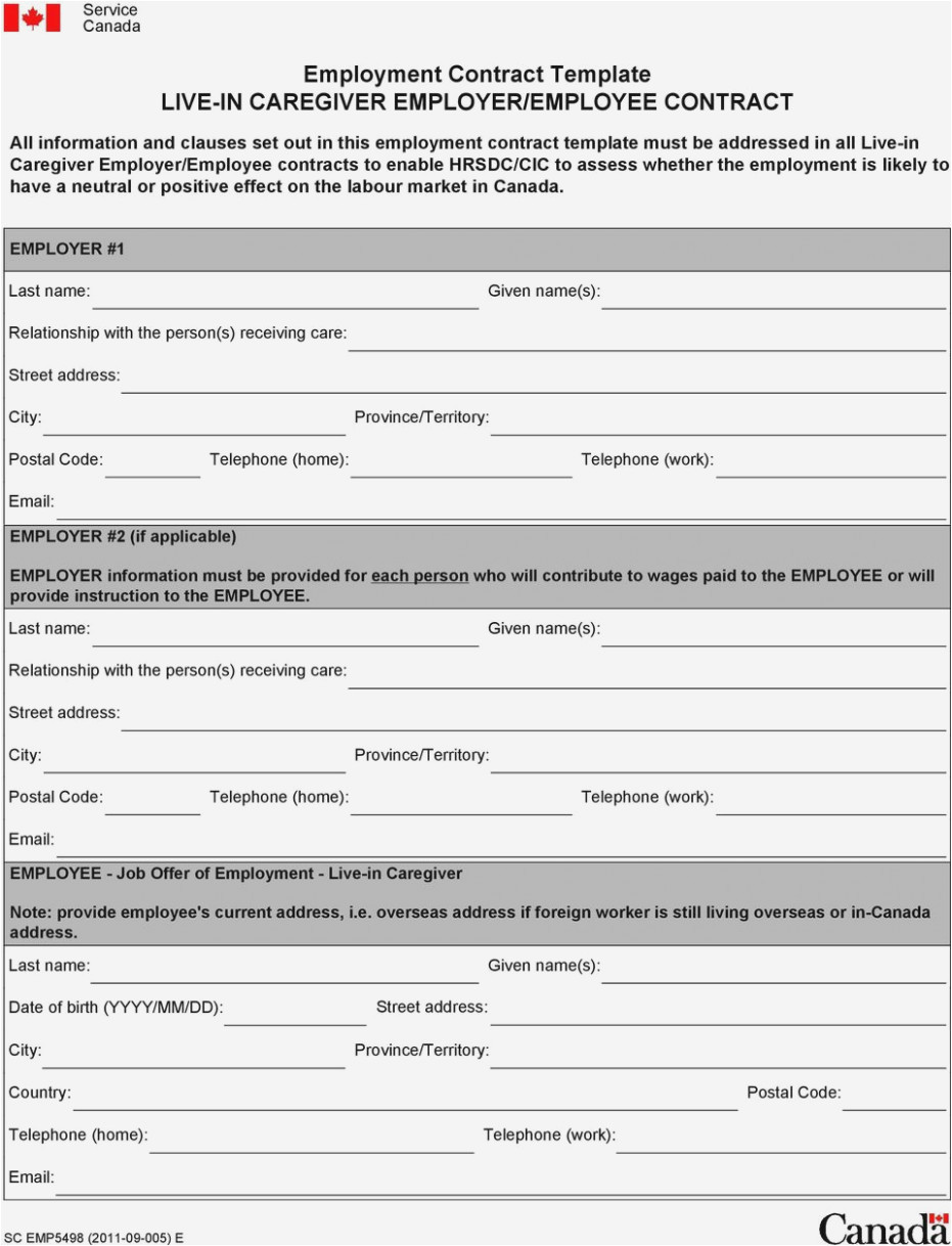 Live In Caregiver Contract Template This Story Behind Live In Caregiver form Information