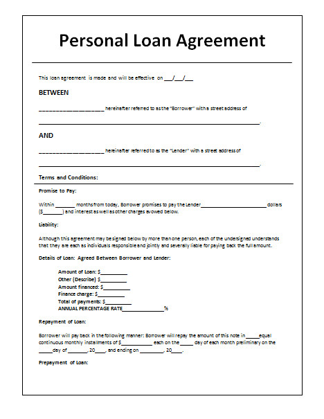 Loan Contract Template Australia 45 Loan Agreement Templates Samples Write Perfect