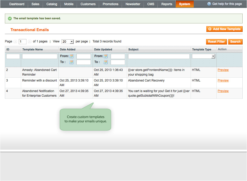 Magento Abandoned Cart Email Template Magento Abandoned Cart Email Cart Reminder Extension