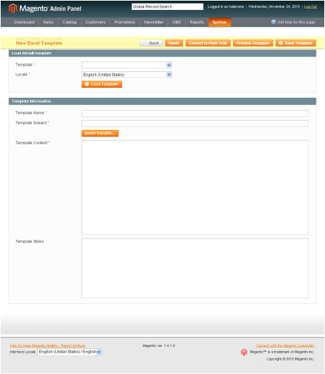 Magento Send Email without Template Magento Email Templates Jerome 39 S Blog