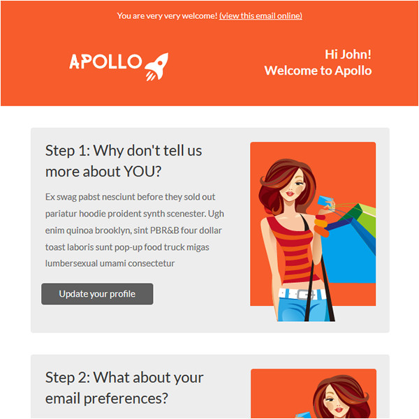 Mailchimp Welcome Email Template Apollo Shopping Welcome Message Email Template Mailchimp