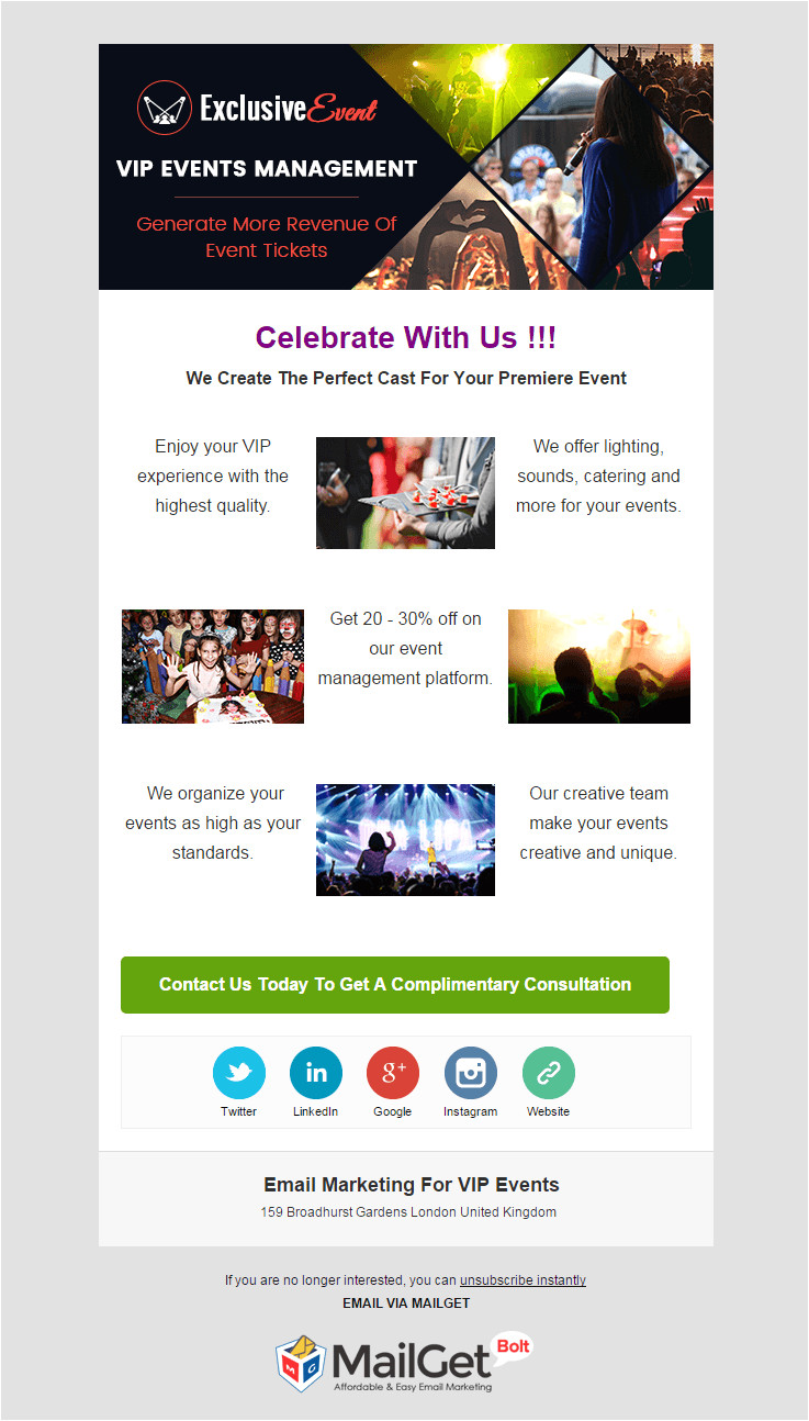 best event email templates