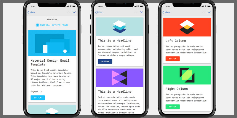 Material Design HTML Email Template HTML Email Templates bypeople 8 Submissions