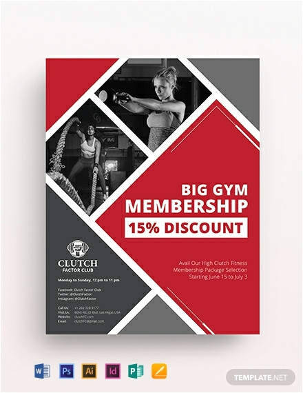 gym promotion flyer