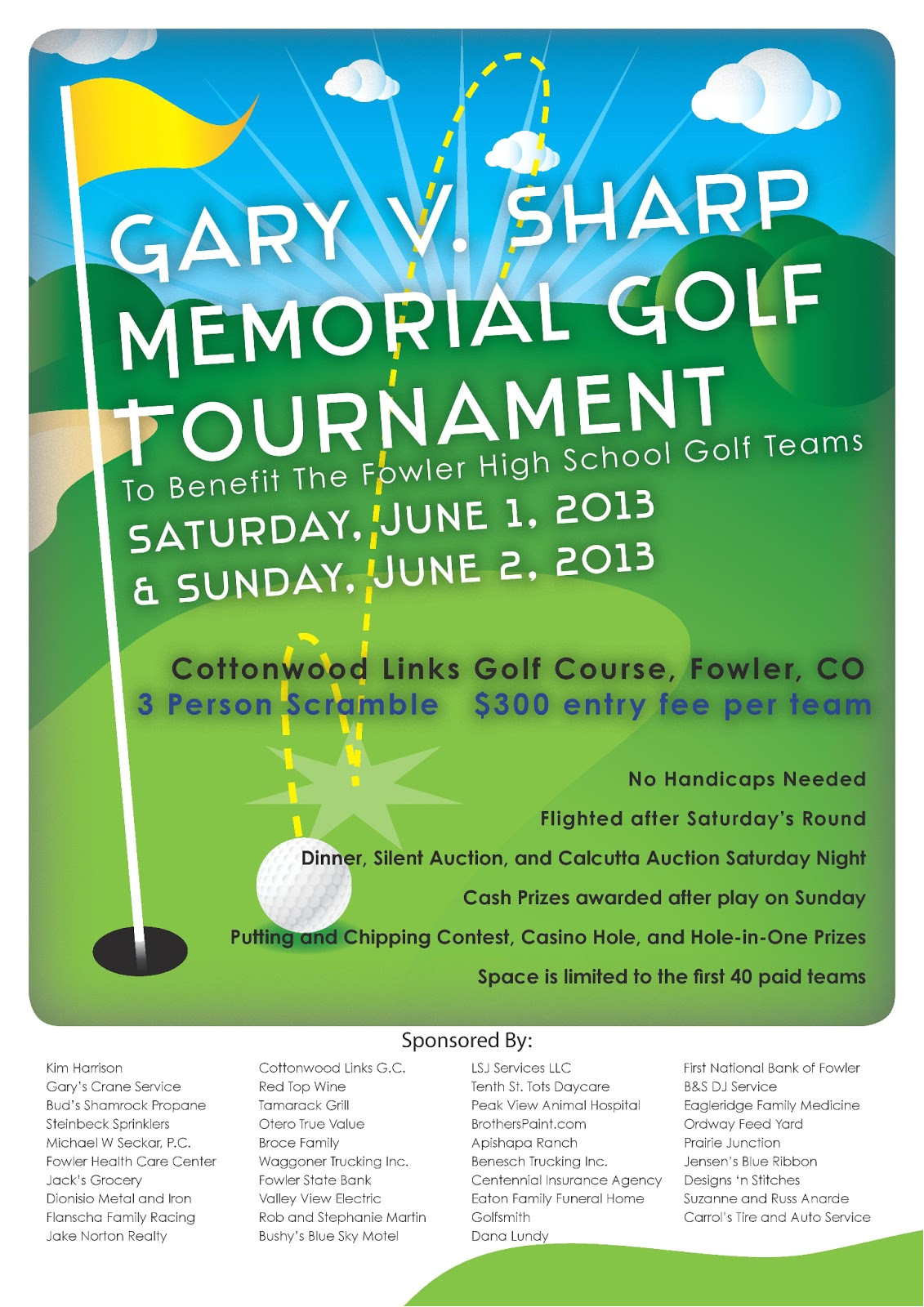 tournament flyer created by dana lundy