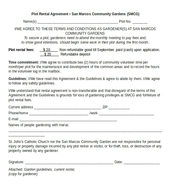 rental agreement template