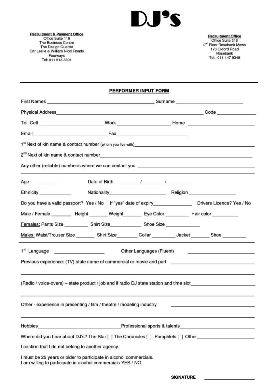 mobile dj contract template