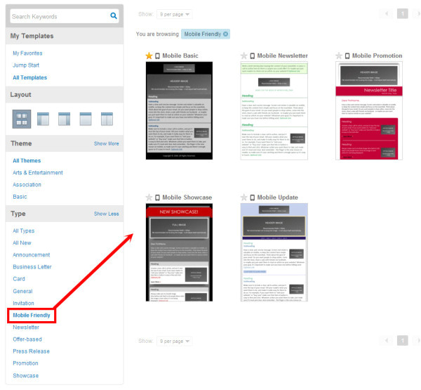 mobile friendly email templates