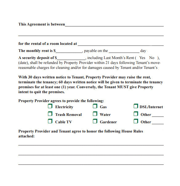 month to month lease agreement example