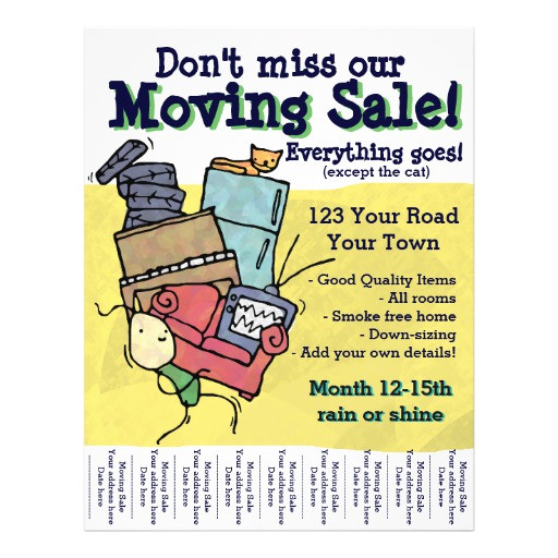 moving sale customizable flyer 244694102914084706
