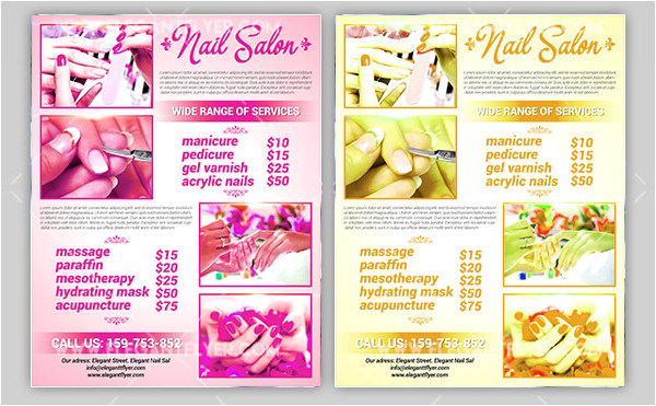 nail salon flyer