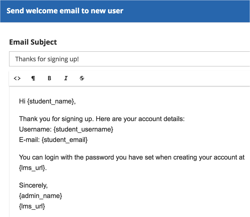 how to setup account notification email triggers and sending welcome email to new users 20170604124018