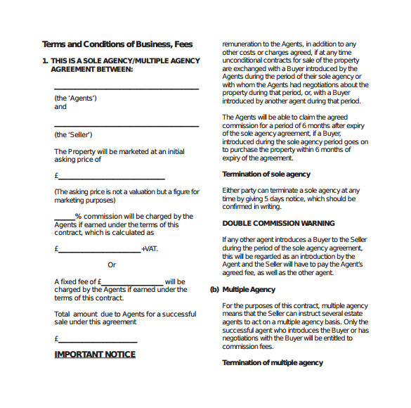 agency contract template