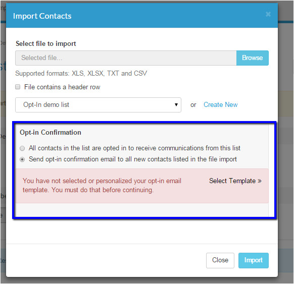 216216328 how to set up opt in emails for a contact list