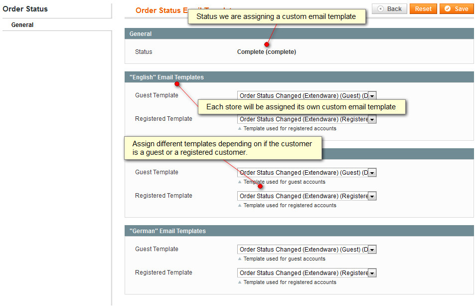 magento order status email templates