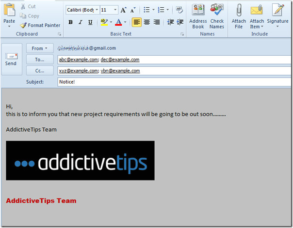 Outlook 2010 Email Template Examples Create Use Email Templates In Outlook 2010