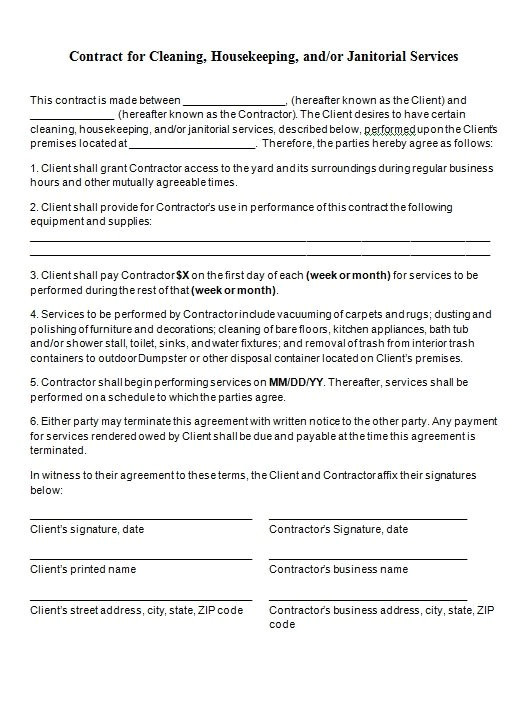 owner financing contract template